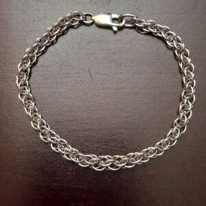 Sterling Silver Byzantine Chain Bracelet